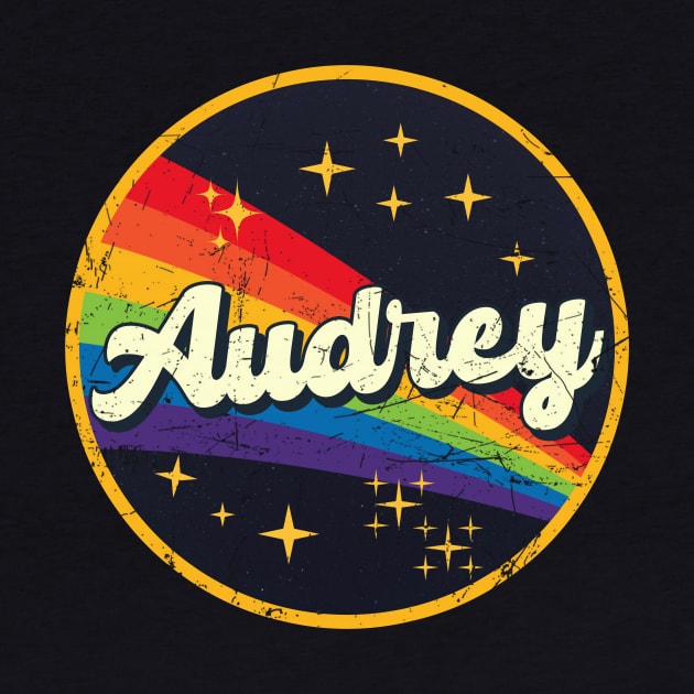 Aubrey // Rainbow In Space Vintage Grunge-Style by LMW Art